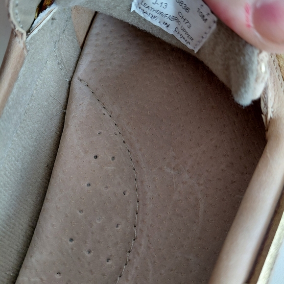 SOLD SOLD SOLD Linen Eyelet Gold/Tan Boat Shoes - Picture 12 of 15
